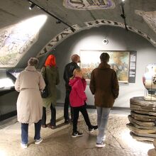 展示室はデンマーク関連が多いです。