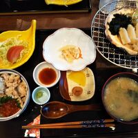 丁寧に作られた朝食、おいしいです！