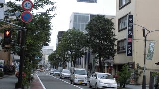 松本のメインストリートの1つ