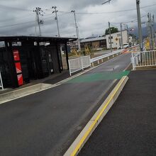 線路跡の専用道路