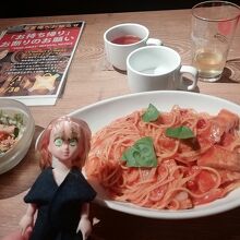 豚肉入りアラビアータ。