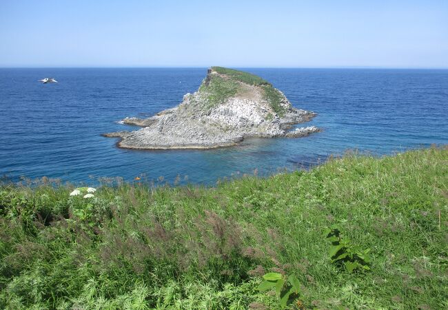 ポンモシリ島が見えました