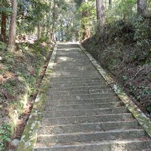 飛鳥川上坐宇須多岐比売命神社石段