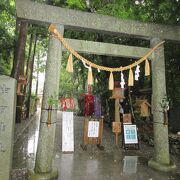 大雨の神明神社