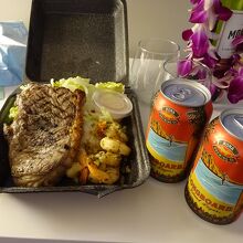 ステーキとシュリンプのコンボ