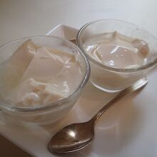 デザートの杏仁豆腐