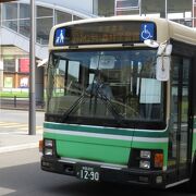 秋田市内の路線バスを一手に引き受ける