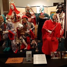 村田町の郷土芸能関連展示。