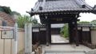 子院にしては広い墓地