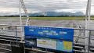 霧島山が見える展望デッキ