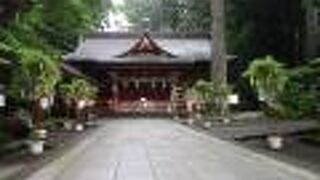 朱塗り随神門、本殿は見ごたえあります。