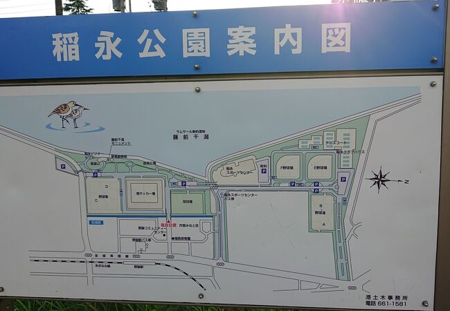 公園内にある港サッカー場で、101回天皇杯を観戦