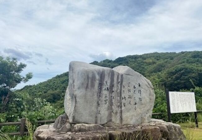 日本海を望む岬の上