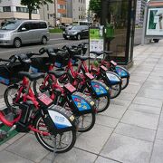 電動自転車でラクチン。