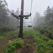 雨で景色は楽しめなかった