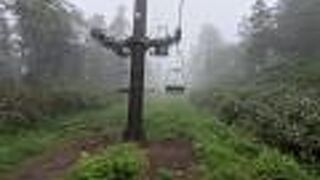 雨で景色は楽しめなかった