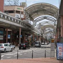 再開発が進む商店街