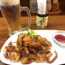 ソフトシェルクラブの唐揚げ