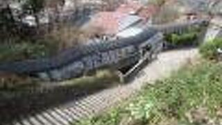 白虎隊とさざえ堂まで登るスロープ