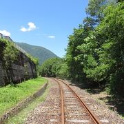 旧神岡鉄道の線路上をレールマウンテンバイクで走るアクティビティ