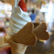 丹頂ソフトクリームが美味しい！
