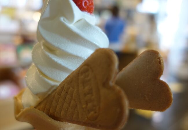 丹頂ソフトクリームが美味しい！