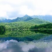 鏡のような池だったけど