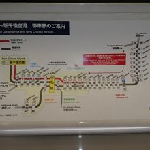 ＪＲ函館本線、通称山線の区間路線図