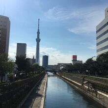 橋の上から撮影