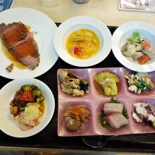 夕食でいただいた料理