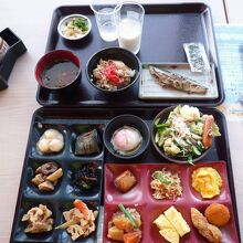 朝食でいただいた料理