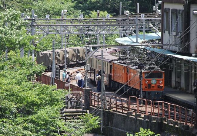 山奥の駅です