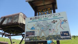 リフトに乗って散策できます