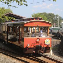 トロッコ列車の終点です