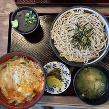 カツ丼セット ざるそばバージョン