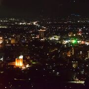 前橋の夜景を望める県庁舎