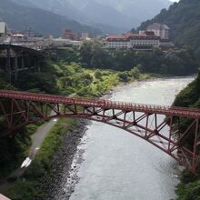 トロッコ列車から見下ろした山彦橋