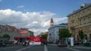 バスケットの試合のパブリックビューイングをしていました。