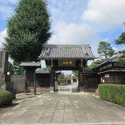 徳川将軍から土地を寄進されてきました