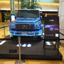 メルセデスの車が展示されてました