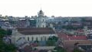 ヴィリニュス駅から主要観光スポットで最も遠い聖ペテロ・パウロ教会まで約３ｋｍでした。