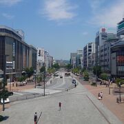 姫路駅から姫路城までつながる大通りです。