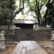 旧東海道沿いの神社。