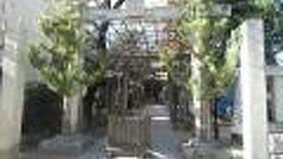 旧社殿向拝の彫刻が目を引きます　