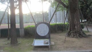 上野公園内にある草野球場