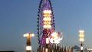 聖火と大観覧車のコラボ