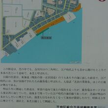 昭和 ４３年まで、線路のガード下で海からの水路が繋がっていた