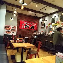 清潔な店内。