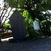 大沼枕山のお墓は、瑞輪寺の境内の左手にありました。