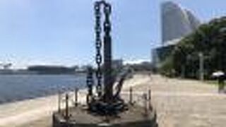 臨港パークにある大きな錨